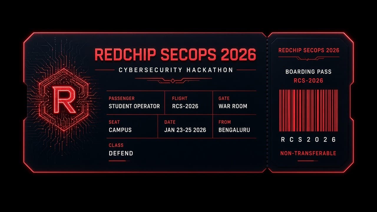 SecOps 2026 boarding pass